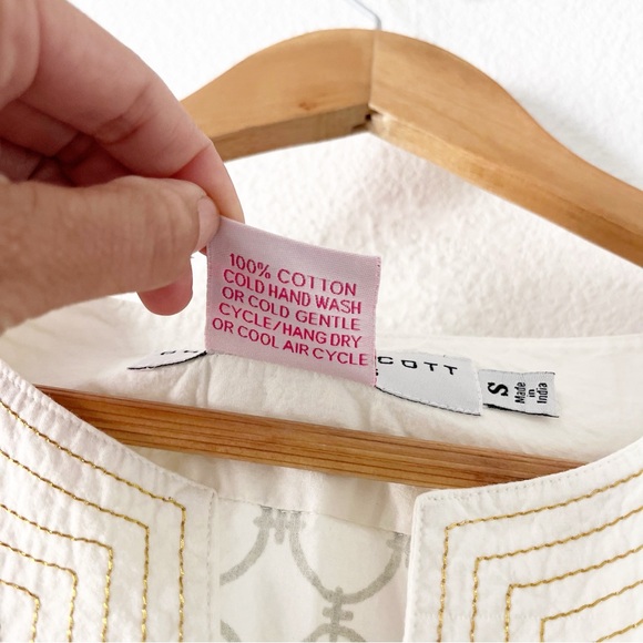 Gretchen Scott Geometric Print Mini Dress in Ivory - Picture 4 of 9